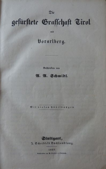 Das Kaiserthum Oesterreich. Erster Band: Die Alpenländer.